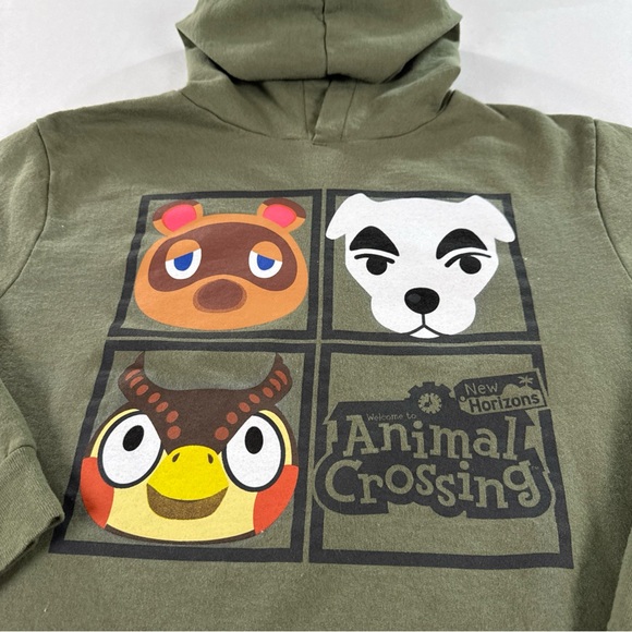 Animal Crossing Hoodie Youth Size 10/12 Licensed Nintendo Sweatshirt EUC - Picture 2 of 7